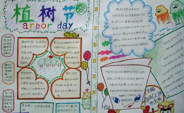 植树节手抄报