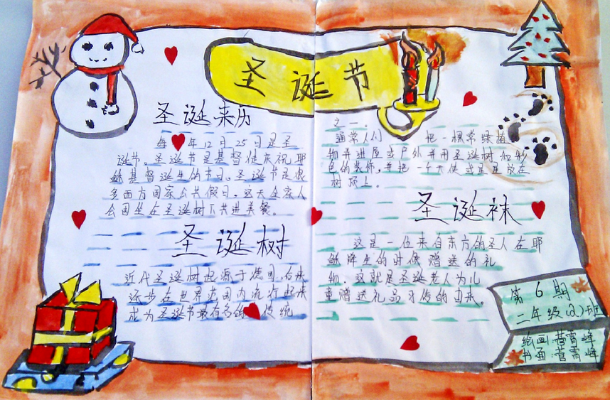 有关圣诞节手抄报