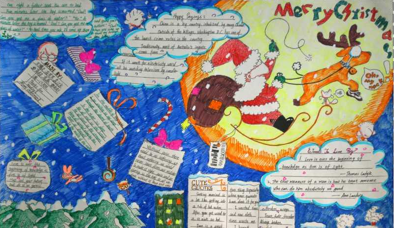 有关Merry Christmas 手抄报