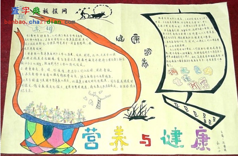 营养健康手抄报