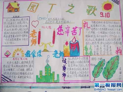 9.10教师节手抄报-我爱您 老师