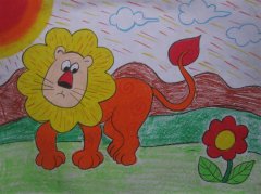 狮子在赏花