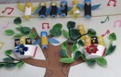 幼儿园环境创设图片：大树