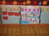 幼儿园中班主题墙布置：春